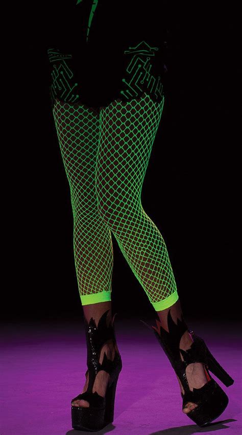 glow in the dark dance outfits|glow in the dark fishnet stockings.